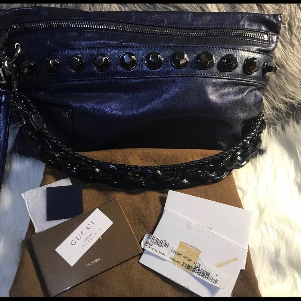Gucci leather studd authentic limited edition!!